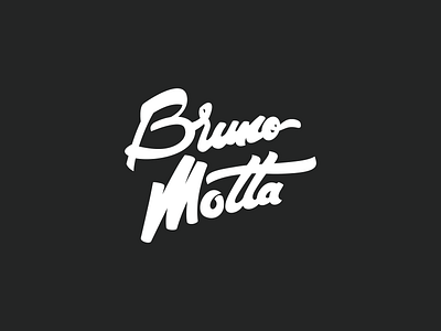 DJ Bruno Motta logo branding design dj lettering logo music type