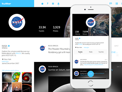 Twitter redesign | Profile page