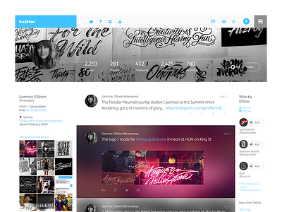 Twitter redesign | Profile page design desktop minimal profile redesign twitter ui