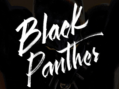 Black Panther | Expressive Script brush brush pen calligraphy expressive script lettering poster scripts type typography wallpaper