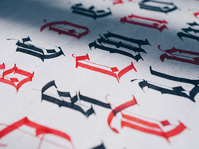 Blackletter — uppercase (close up)