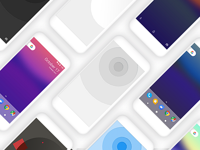 Live Wallpapers // Google Pixel Phone abstract android android wear animations contextual digital google material design phone time lapse ui wallpaper