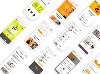 Fitted - Workout Web App design fitness app mobile first moqups web app