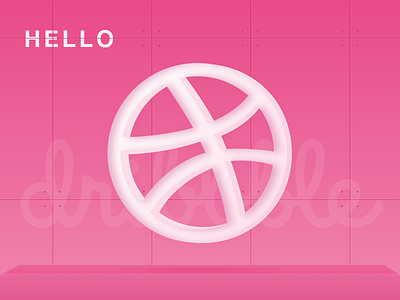 Hello dribbble design hello dribble logo