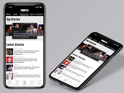 Complex News Redesign ios news first shot product design ux