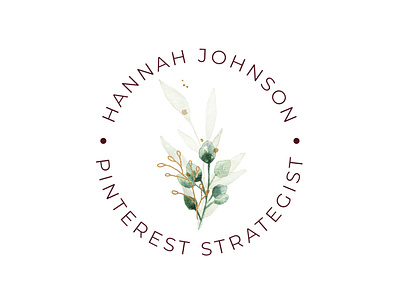 Hannah Johnson Brand Mark brand identity brand mark brand marks feminine logo design logo design branding pinterest strategist sub mark