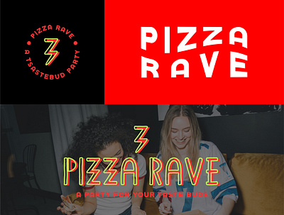 Pizza Rave Brand Identity Design brand identity branding icon logo logo design