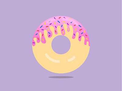 National Donut Day donut flat design food icon