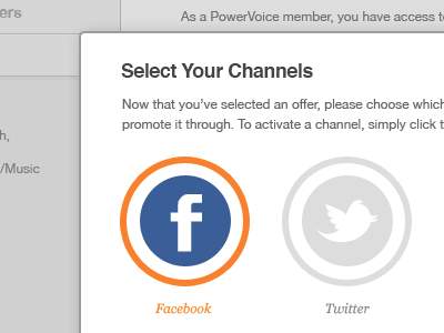 Select your channels