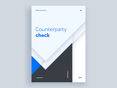 Counterparty check promo blank booklet brand brochure check color counterparty geometric grid poster poster art typography