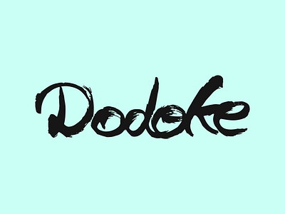 Dodoke Hand Lettering Logo black creative dailylogo dailylogochallenge design dodoke graphicdesign handlettering logo logodesign logotype typography