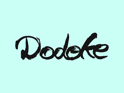 Dodoke Hand Lettering Logo