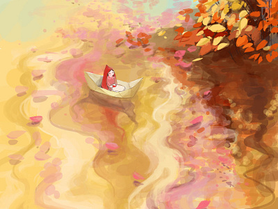 Little Red Riding Hood On Water