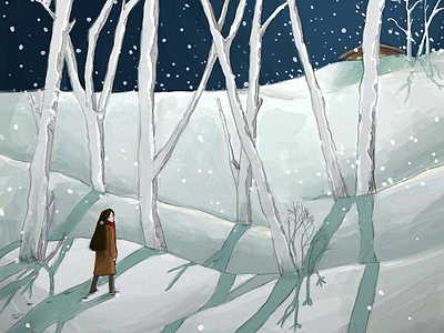 Winter Walk illustration