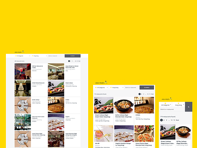 Responsive search result layout design web