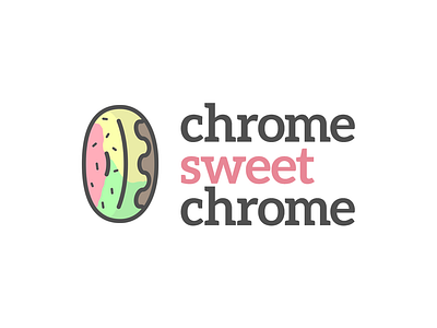 chrome, sweet chrome - logo/icon clean color colors flat icon illustration logo typography