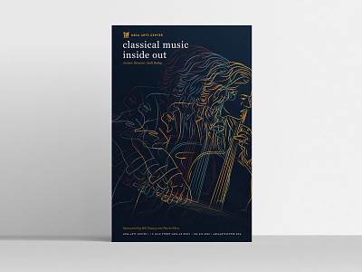Classical Music Inside Out art direction cello design illustration mesa arts center music poster