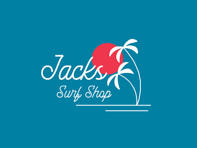 Jack's Surfboards T-Shirt Graphic action sports apparel branding design hand drawn identity illustration ipadpro logo surf typography vector