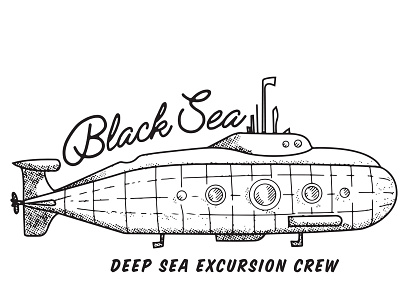 Black Sea T-shirt Graphic branding design illustration logo vector