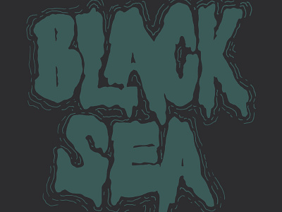 Black Sea T-Shirt Graphic branding design hand drawn illustration lettering logo typography vector