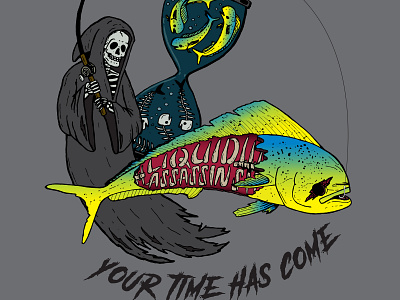 "Your Time Has Come" Liquid Assassins T-shirt branding design hand drawn identity illustration illustrator lettering logo type typography vector