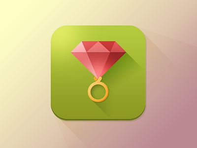 Ring Icon app apple flat icon ios ipad iphone ring rubee shadow