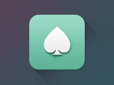 Omaha 8 App app apple flat icon ios ipad iphone omaha poker shadow