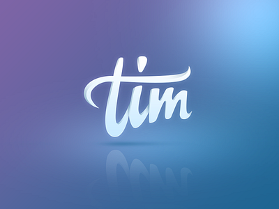 tim logo app clean ios ipad iphone logo photoshop psd shadow tim