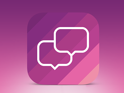 icon SO app app clean color flat icon ios ipad iphone message shadow