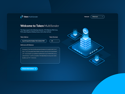 Tokenmultisender Main Page