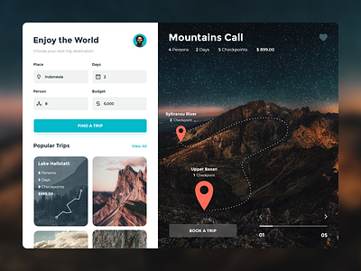 Traveling Service book list map mapping mountain nature popular search travel travel app traveling ui
