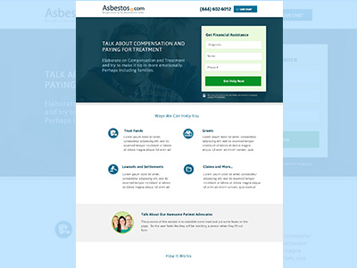 Clean Financial Landing Page clean financial landing page