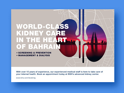 Bahrain Kidney Hospital art direction branding collateral design design event branding flyer design graphic design hospital illustration print design