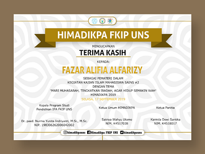 Certificate - design