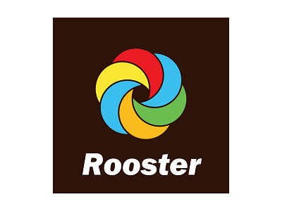 Rooster brand identity colorful design design geometry geometric logo simple design