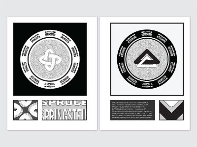 Spruce Springstein Spread artbook design monochrome typography zine