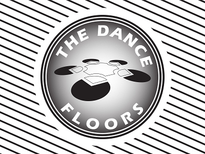 The Dance Floors album art logo music patch design