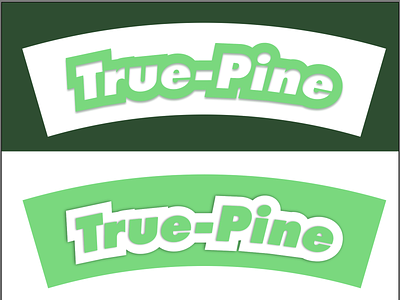 True Pine branding cheesy corny logo