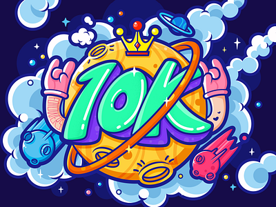 10K Followers :tada: design drawing illustration