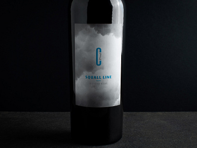 Convergence Zone Cellars branding clouds label design minimal package design print refresh wine wine branding wine label winery