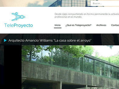Teleproyecto website redesign architect flat web design webdesign website