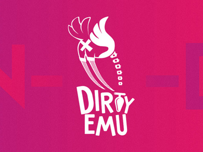 Logo&branding sex-shop "Dirty Emu" brand brandbook identity logistic logo prints