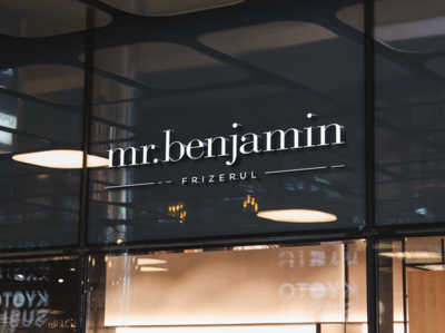 mr.benjamin - The Logo barber business classic design elegant graphic logo simple