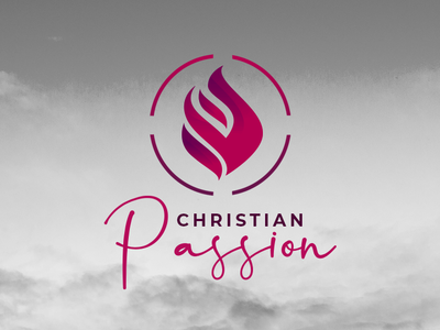 Christian Passion - Logo bible biblical branding christian design fire flame flames gospel graphic group instagram logo passion typography vector