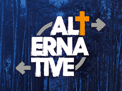 Alternative - Logo alternative arrows bible branding camp christian christianity cross design graphic logo typography youth