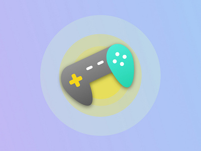 Gamers Weapon design icon illustration vector