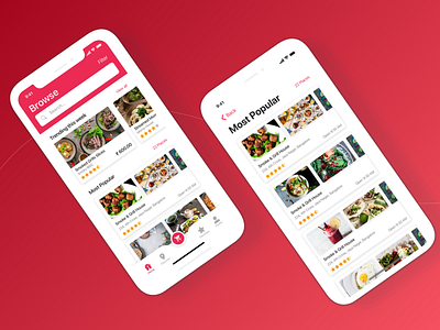 Food App design dribbble food app ux visual