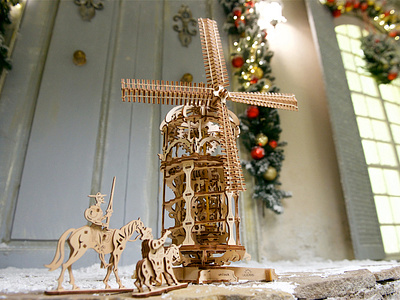 Ugears Tower Windmill Model Kit 3dmechacnicalmodels educationalgames educationaltoys games gifts mechanicalmodels mechanicalpuzzle mechanicaltoys onlinegiftshopping onlinegiftstore puzzlekits puzzles toys ugears ugearsmodel ugearsmodels uniquegifts windmill