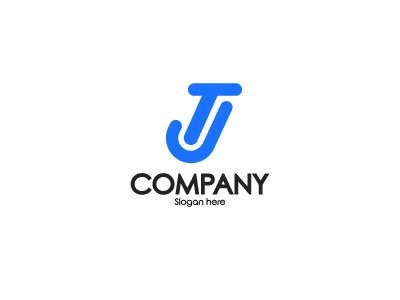 TJ LOGO letter j letter t logo logo alphabet minimalist