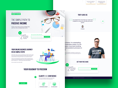 Hack The Entrepreneur - Landing Page Design